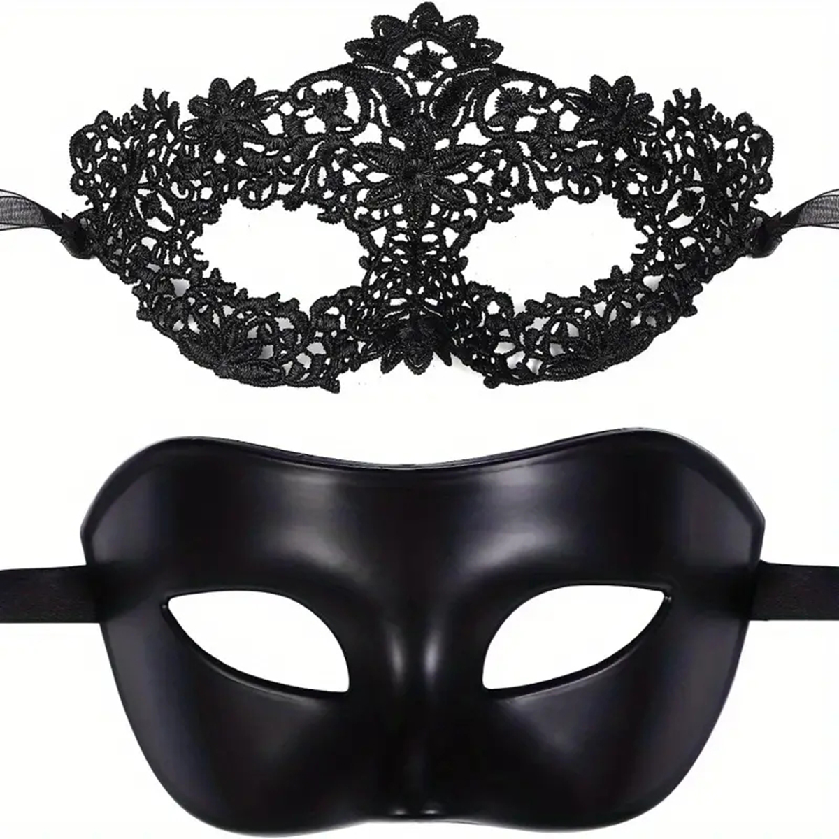 2pcs Hot New Sexy Black Lace M - Black Face Mask Pack ulasan dan harga