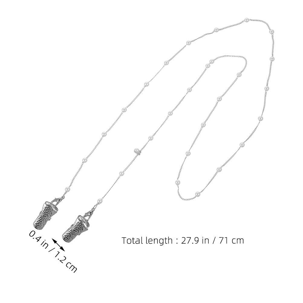 2Pcs Beaded Glasses Lanyard fo - Mask Chain Holder ulasan dan harga