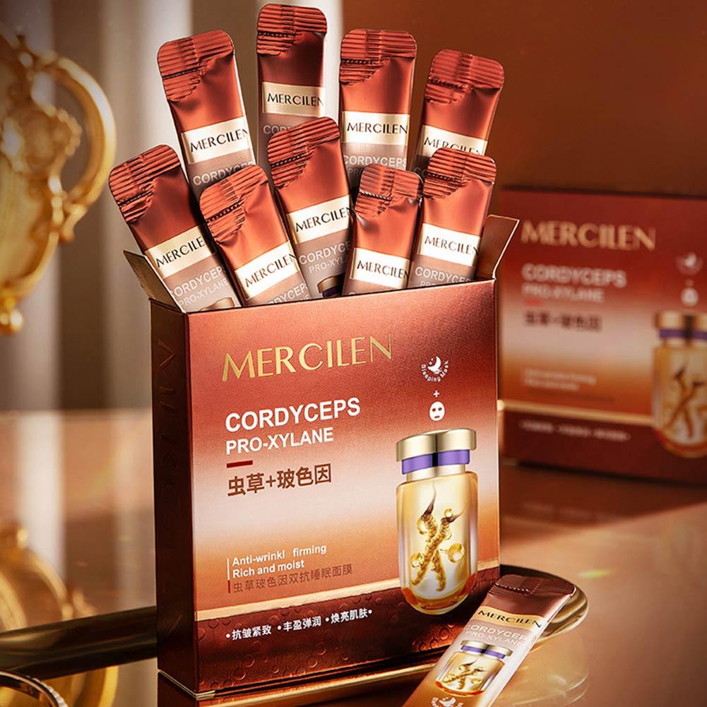 20PCS/box Mercilen Cordyceps P - Face Mask Storage Box ulasan dan harga