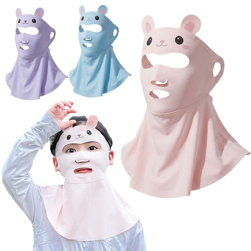 Rabbit Design Kids Sun Protect - Kids Face Mask ulasan dan harga